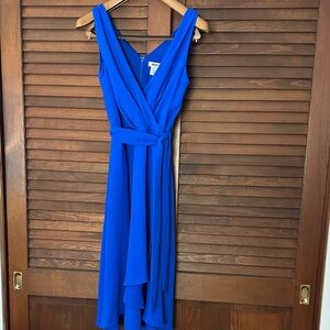 Chic Asymmetrical DKNY Blue Dress Size 4